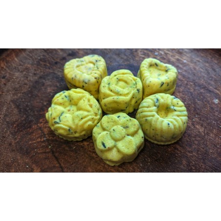 Praline pentru băi bazice cu flori de LAVANDĂ și LĂMÂIE - BUCURIE !