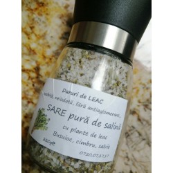 Sare de ocnă cu plante de leac - cimbru, busuioc, salvie