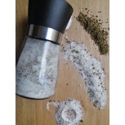 Sare de ocnă cu plante de leac - cimbru, busuioc, salvie