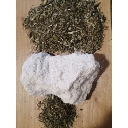 Sare pură de sallină cu plante de leac - cimbru, busuioc, salvie - 500g